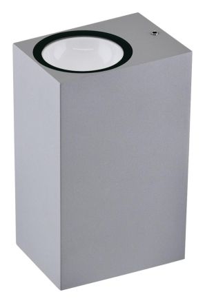 EVN P54061402RE IP54 2x3W 3000K 2x145lm 2-flmg. silver LED wall light