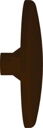 Reisser 009220P011-8011004-1 decorative ring for PZ 2, 12 mm, plastic, RAL 8011, nut brown, packed in 200 pieces
