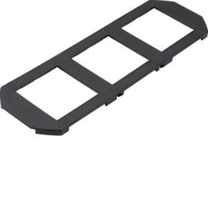 TEHALIT GBMBV03T3 cover plate 3-way black