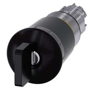 Siemens 3SU1050-1HU10-0AA0 mushroom pushbutton 22mm round black with lock CES