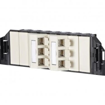 METZ CONNECT 6 Port 180° GB3 RAL1013 C6A Module ISO, 130B11S60301-E