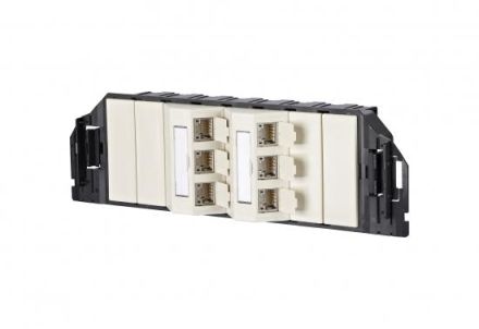 METZ CONNECT 6 Port 180° GB3 RAL1013 C6A Module ISO, 130B11S60301-E