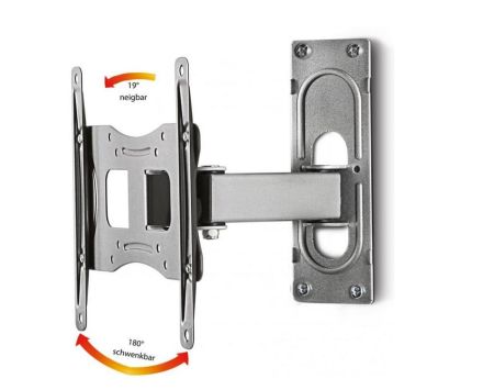 VCM FS2 - TV wall mount, tilts 19 degrees, swivels 90 degrees, up to 15kg