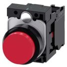 Siemens 3SU1100-0BB20-1CA0 push button 22mm round red 1OE
