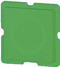 Eaton 03TQ25 button plate, green, 091184