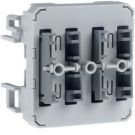 BERKER 80141600 KNX button W.1 | 2-way, angled position | light grey/grey