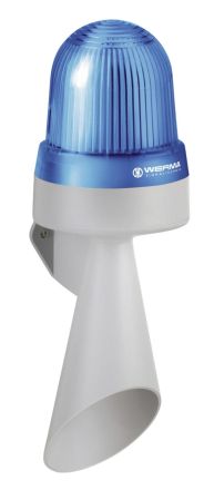 Werma 43551070 WM continuous tone 10-48VAC/DC BU LED horn