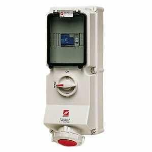 Mennekes 7249 wall socket DUO 32A 5-pin 6h 400V IP67