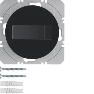 BERKER 85655131 KNX RF wall transmitter flat R.1/R.3 | 1-way, solar | glossy black