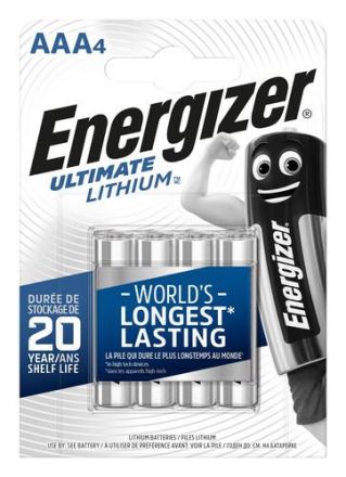 Hückmann 134973 Energizer Lithium Micro (PK=4pcs.) Battery