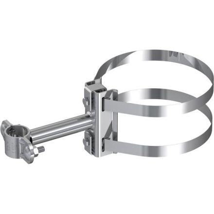 Pröpster 490 540 with clamp V2A for D:42mm wall distance 150mm air mast bracket