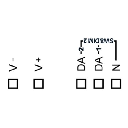 LUNATONE 86458913-350GM DALI LED dimmer | 350mA CC DT8 RGB 3 channel