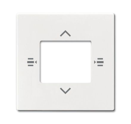 Busch-Jaeger 6108/61-84 central plate for control element 6-way studio white