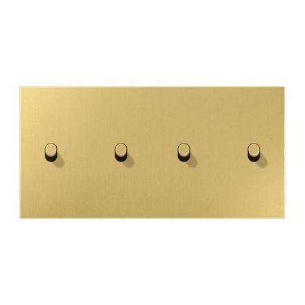 Jung ME12-250CR25 cover with rocker arm, cylinder, 2-way, 2 x 2 rocker arms, horizontal, series LS 1912, brass classic