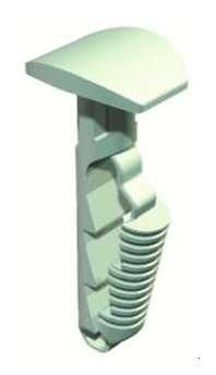 OBO Bettermann 910/STP 6x30mm grey-white plug-in dowel, 2351412