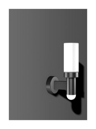 RZB 621092.0031.19 Cylinder A60 77W E27 230x130x410 BWM LED wall light