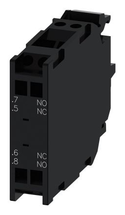 Siemens 3SU1400-1AA10-3RA0 1NO leading+1NC lagging spring-loaded contact module