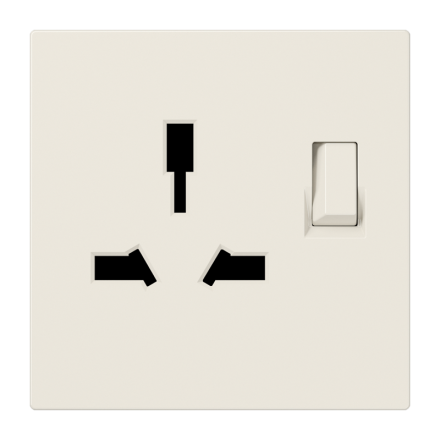 Jung LS4171GISW switchable socket, type G + I, 13 A 250 V ~, LS series, white