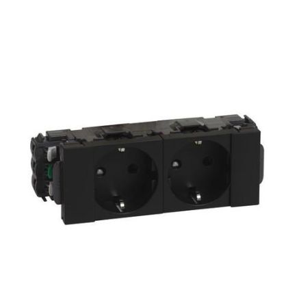 Legrand 077232L MSC 2x DLP-Clip sw socket SCHUKO