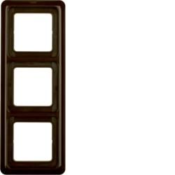 Berker 133001 frame with seal brown, glossy wg Up IP44