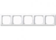 MERTEN 389525 frame 5-way active white glossy 1-M