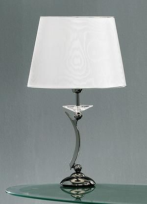 Brumberg 820663 table lamp, black chrome E27, 1x60W max