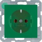 Berker 41431913 SCHUKO socket green, matt Berker S.1/B.3/B.7