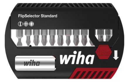 Wiha 39049 SB7947005 Bit Set FlipSelector Standard 25 mm