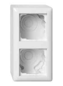Gira 106203 housing AP 2f Kst rws glz AP-Geh IP20