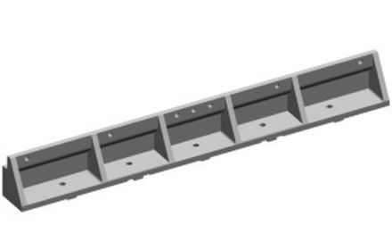 ABB Striebel & John ZX640 busbar holder 3-pole, 2CPX046077R9999
