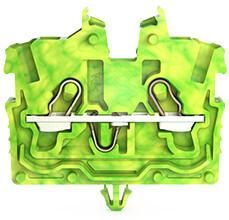 Wago 2050-317 with actuating opening 1qmm green-yellow 2-wire mini through-terminal