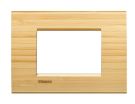 Bticino LNA4803LBA Light frame BAMBOO 3-module, (wood)