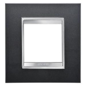 Gewiss GW16222VA LUX Inter 2M slate cover frame