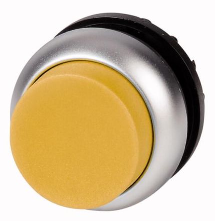 Eaton M22-DRLH-Y illuminated pushbutton, raised, yellow, latching, 216799