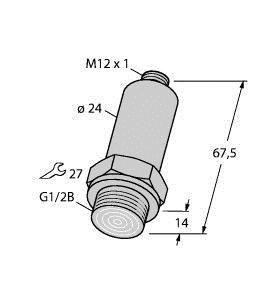 Turck 6831556 PT025R-29-LI3-H1140 pressure transmitter