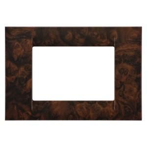Gewiss GW22273 System Virna 3M burl wood cover frame
