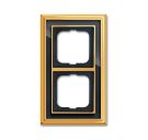 Busch-Jaeger 1722-835 cover frame, 2-way frame polished brass anthracite