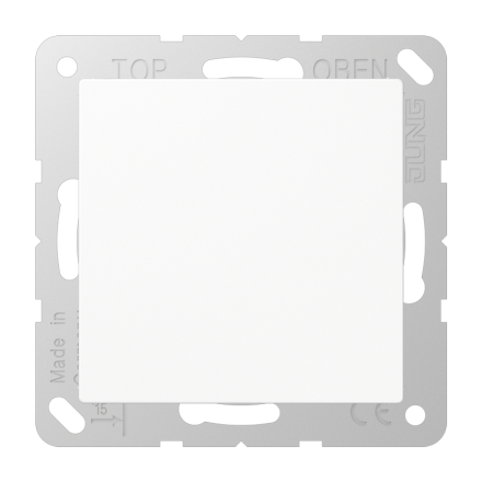 Jung A594-0WW blind cover (latched), thermoplastic, AS/A series, alpine white