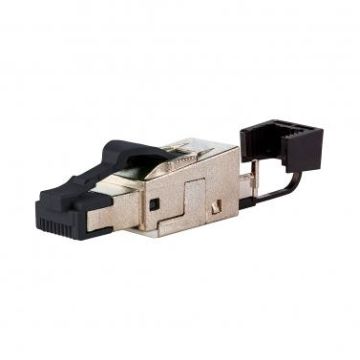 METZ CONNECT CAT6A-ISO IP20 cable feed straight RJ45 connector field-assembly, 130E405032-E