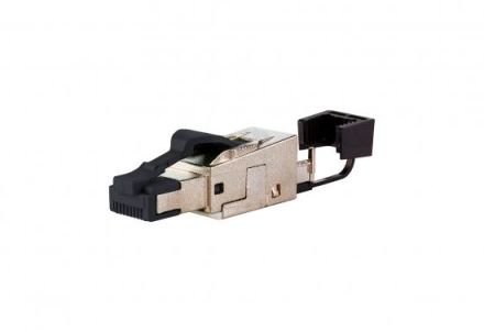 METZ CONNECT CAT6A-ISO IP20 cable feed straight RJ45 connector field-assembly, 130E405032-E