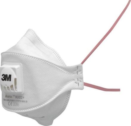 3M 7000089312 Aura 9332+BV FFP3NR D Bulk Version Respirator Mask