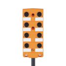 ifm electronic EBC022 8-way M12 5-pin AC/DC halogen-free sil central distributor