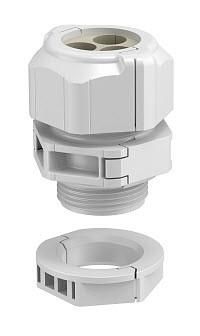 OBO Bettermann V-TEC TB32 4x8 divisible MF M32 light grey cable gland, 2024990