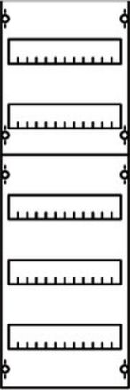 ABB Striebel & John 1V1A DIN rail device module row spacing 125mm, 5RE / BH1, 1FB, 2CPX037610R9999