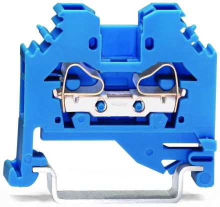 Wago 281-104 4qmm blue 2 conductor feed-through terminal