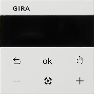 Gira 539303 S3000 RTR Display System 55 pure white room temperature controller