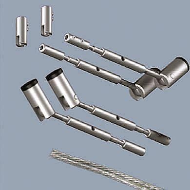 Bruck 150501mc matt chrome mounting set