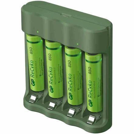 GP 130B421USB85AA Battery charger AA/AAA incl. 4xReCyko AAA 850mAh