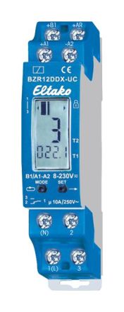Eltako 22001430 Operating hours pulse counter BZR12DDX-UC digital