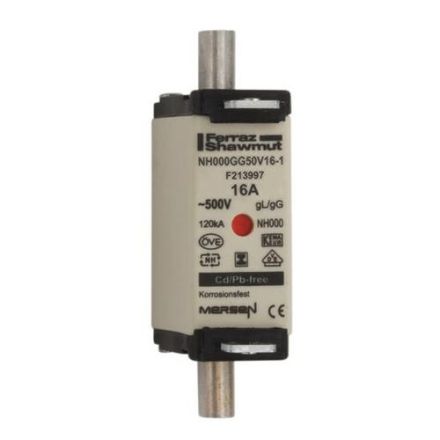 Mersen 1F635.000000 1F635. 000/C00 16A ~500V gG SGL NH fuse link